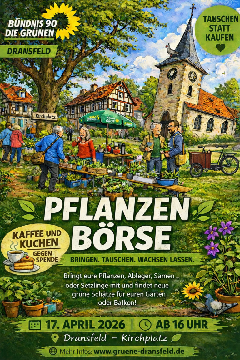 Einladung GRÜNE Pflanzenbörse